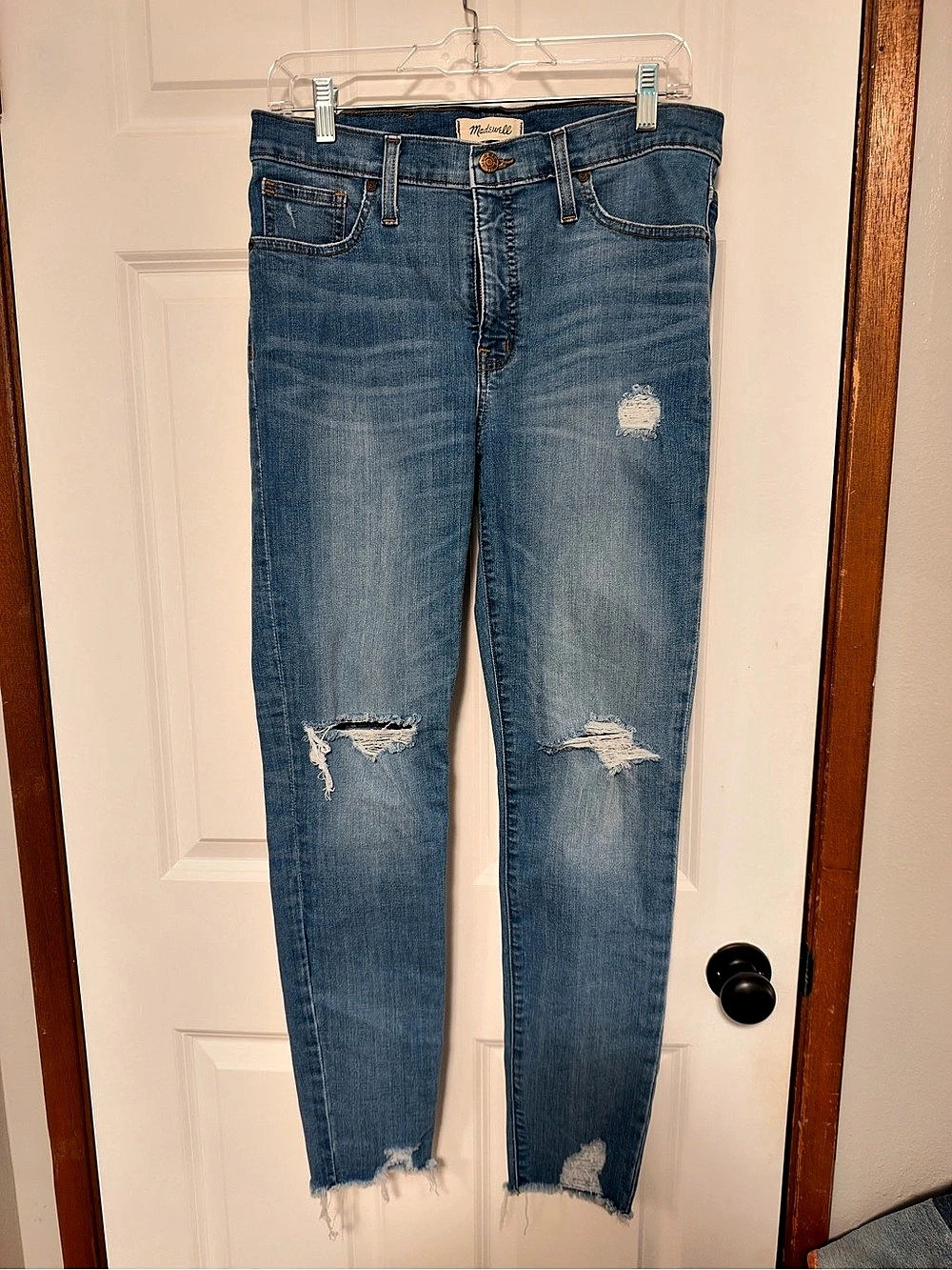 Madewell 9" High-Rise Skinny Distressed Jeans